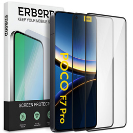 2x Szkło Hartowane ERBORD 3D do Xiaomi Poco F7 Pro – ochrona całego ekranu