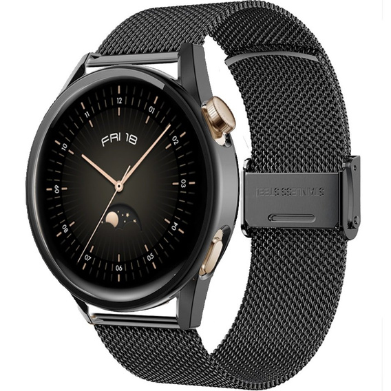 Bransoleta + Etui z osłoną na ekran do Huawei Watch GT 4 41mm, Czarna