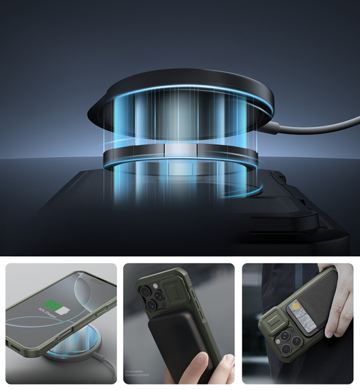 Etui Dexnor MagSafe z osłoną aparatu do iPhone 16 Pro Max