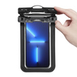 Wodoszczelne czarne etui Spigen A601 Universal Waterproof Case 2-Pack