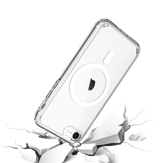 Etui do MagSafe do iPhone 7/8/SE 2020/SE 2022, Hybrid Case, Clear