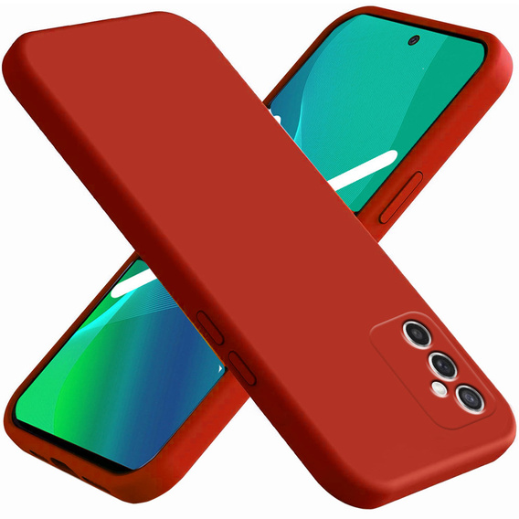 Etui do Samsung Galaxy M52 5G, Silicone Lite, czerwone