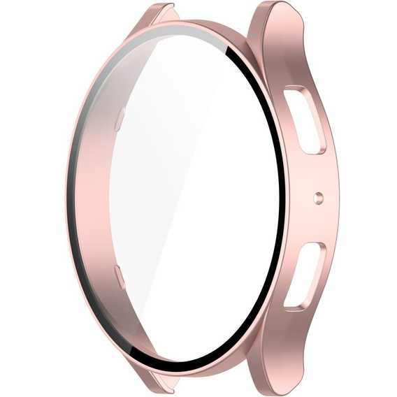 2w1 Etui + Szkło Hartowane do Samsung Galaxy Watch 6 44mm, Różowe złoto
