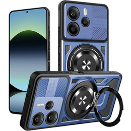 Etui Pancerne z Podstawką do Xiaomi Redmi Note 14 4G – Niebieskie