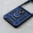 Etui pancerne do Samsung Galaxy Z Flip5 5G, Nox Case Ring, niebieskie