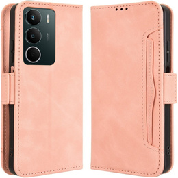 Etui z klapką Card Slot do Realme C71 – eleganckie i funkcjonalne, różowe