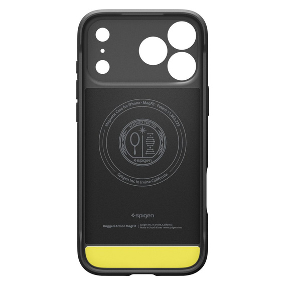 Etui Spigen Rugged Armor MagSafe do iPhone 17 Pro, Matte Black