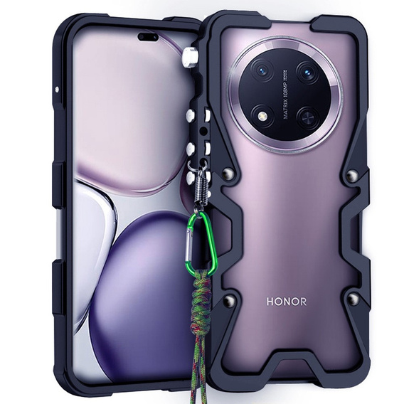 Aluminiowe etui ochronne bumper do Honor Magic 7 Lite 5G – czarne