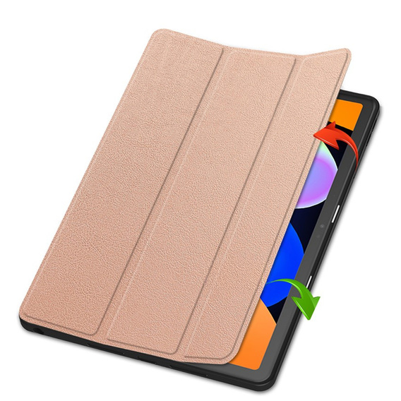 Etui do Lenovo Idea Tab 11" 2025 TB336FU TB336ZU, podstawka, Smartcase z miejscem na rysik, różowe rose gold