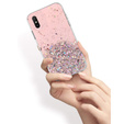 Etui do Xiaomi Redmi 9A, Glittery, różowe