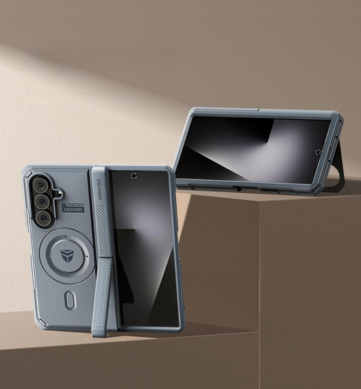 Etui pancerne Dexnor Magnetic z podwójnymi podstawkami do Samsung Galaxy Z Fold7