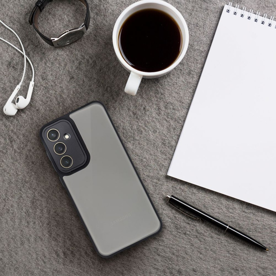 Etui do Samsung Galaxy S23 FE, Matt Case, matowe / czarne + szkło 9H