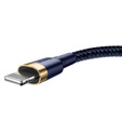 Baseus Cafule – kabel USB-A do Lightning 1 m 2,4A złoto-niebieski