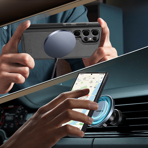 Etui do Samsung Galaxy S25 Ultra, LC.IMEEKE, kompatybilne z MagSafe – czarne	