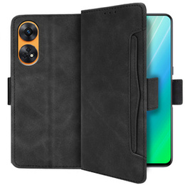Etui z klapką do Oppo Reno8 T, Card Slot, czarne
