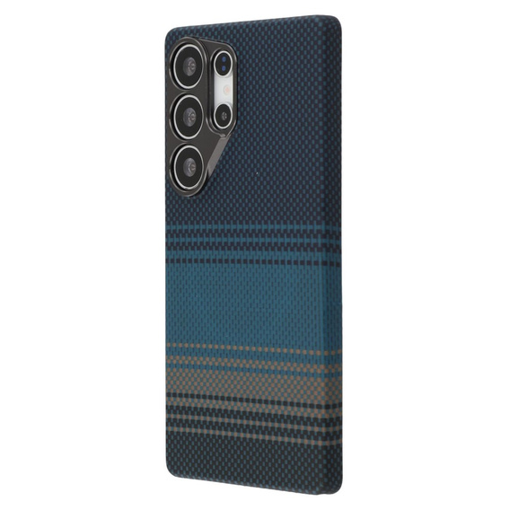 Etui do Samsung Galaxy S24 Ultra – magnetyczne Aramid Fiber, niebieskie