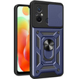 Etui pancerne do Xiaomi Redmi 12C, CamShield Slide, niebieskie