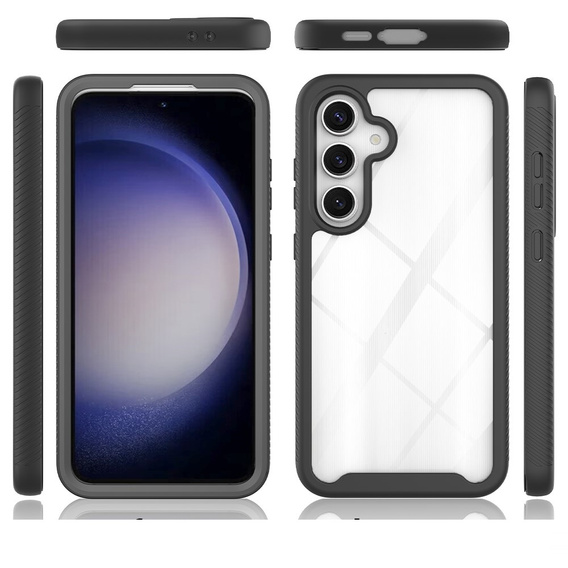 Etui do Samsung Galaxy S24 FE, Shockproof, z folią, czarne
