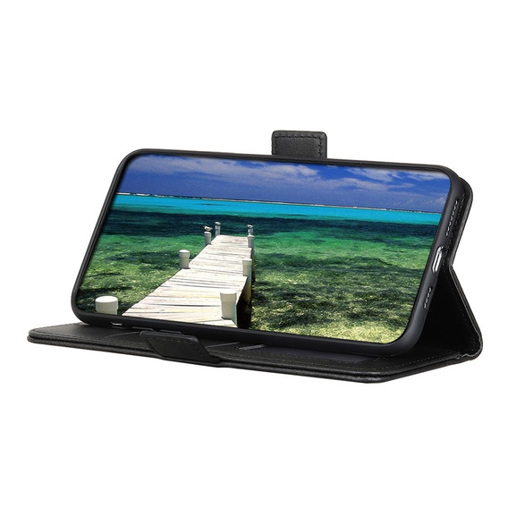 Etui z klapką do Motorola Moto E13, Wallet, czarne