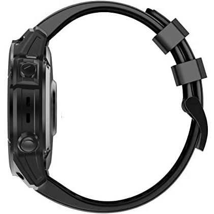 Pasek Silikonowy do Garmin Fenix 26mm, Black