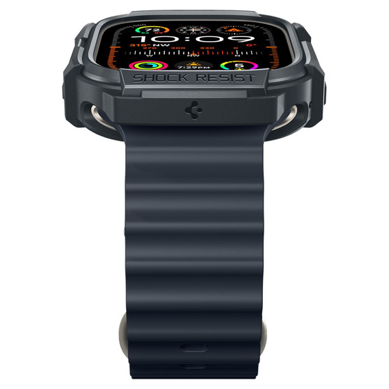 Etui Spigen Rugged Armor Dark Gray do Apple Watch Ultra 1 / 2 (49 mm)