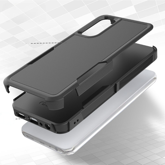 Etui pancerne do Samsung Galaxy A05s 4G, Dual Shockproof, czarne