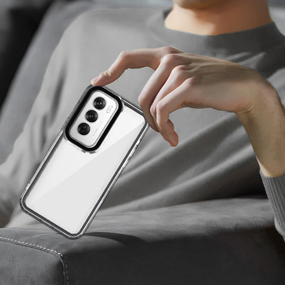 Etui do Oppo A80, Fusion Hybrid, przezroczyste / czarne