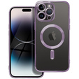 Etui do iPhone 16 Pro, Electro MagSafe, fioletowe + Szkło na ekran