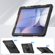 Wytrzymałe etui z paskiem na ramię do Samsung Galaxy Tab S10 FE+ (SM‑X620/X626B) - czarne