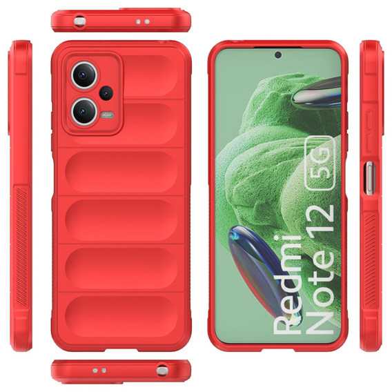 Etui do Xiaomi Redmi Note 12 5G / POCO X5 5G, Gaming Shockproof, czerwone