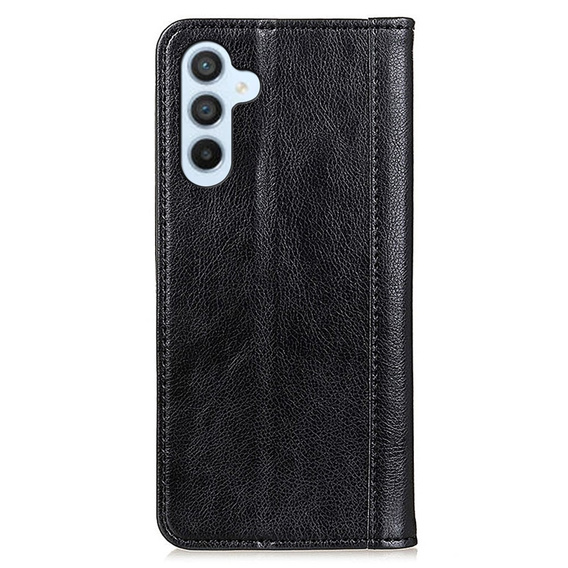 Etui do Samsung Galaxy A55 5G, Wallet Litchi Leather, czarne