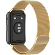Pasek Bransoleta Milanese do Huawei Watch Fit, Złoty