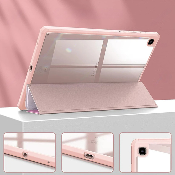 Etui Smartcase Hybrid do Samsung Galaxy Tab S6 Lite, z miejscem na rysik – różowe Marble