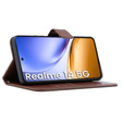 Etui z klapką do Realme 14 5G / Realme 14T 5G, Crazy Horse Wallet, brązowe