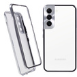 Etui do Samsung Galaxy S21, Magnetic Dual Glass, srebrne