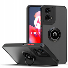 Etui do Motorola Moto G24 / G24 Power / G04, Frosted Ring, czarne