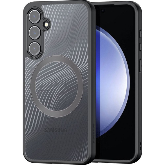 Etui DuxDucis do Samsung Galaxy S23 FE, Aimo case, do MagSafe, przezroczyste / czarne