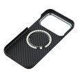Etui do iPhone 17 Pro Max, Carbon Fiber, do MagSafe, czarne