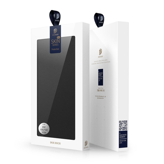 Etui Dux Ducis do Vivo Y35 4G, Skinpro, czarne