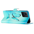 Etui z klapką do Xiaomi Redmi Note 12S, Wallet, Butterfly niebieski