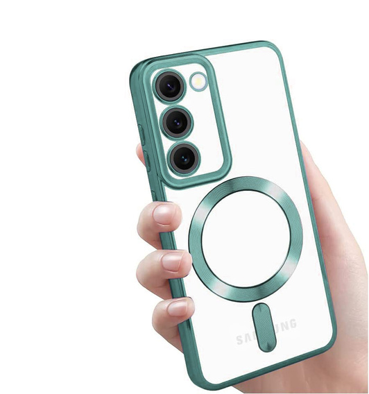 Etui do Samsung Galaxy S23, Electro MagSafe, zielone + Szkło na ekran