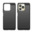 Zestaw Etui do Realme C53 4G, Karbon, czarne + Szkło