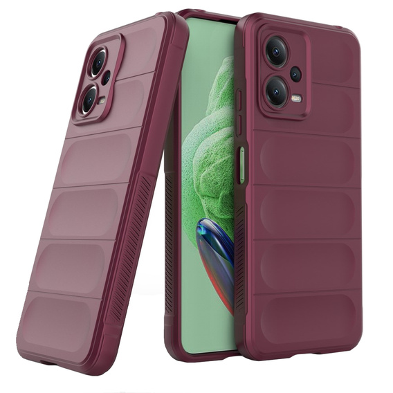 Etui do Xiaomi Redmi Note 12 5G / POCO X5 5G, Gaming Shockproof, bordowe