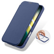 Etui Dux Ducis do iPhone 17 Air, Skin X Pro,  z klapką, do MagSafe, granatowe