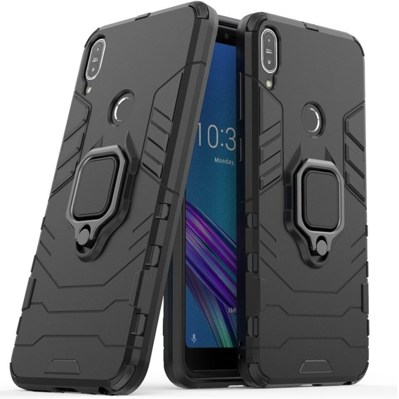 Etui do Asus ZenFone Max Pro M1 ZB602KL, Kickstand Ring, czarne