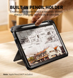 Etui Dexnor 360° z paskiem i uchwytem na rysik do iPad Air 11" 2025/2024 (7/6 gen.)
