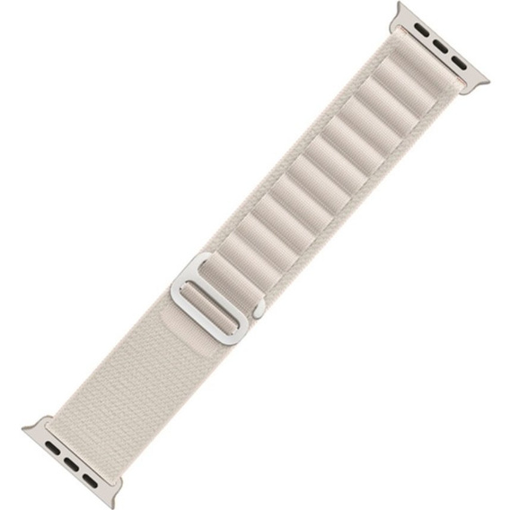 Zestaw Pasek Nylonowy + Etui 2w1 do Apple Watch 7/8/9 45mm, Biały