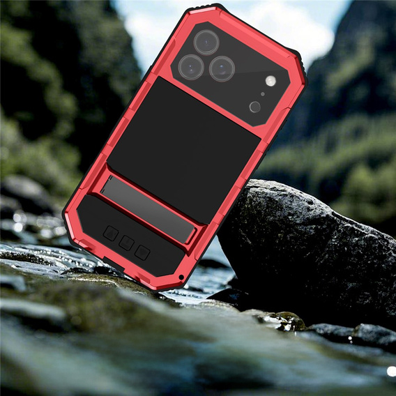 Etui pancerne z podstawką R-JUST do iPhone 17 Pro Max