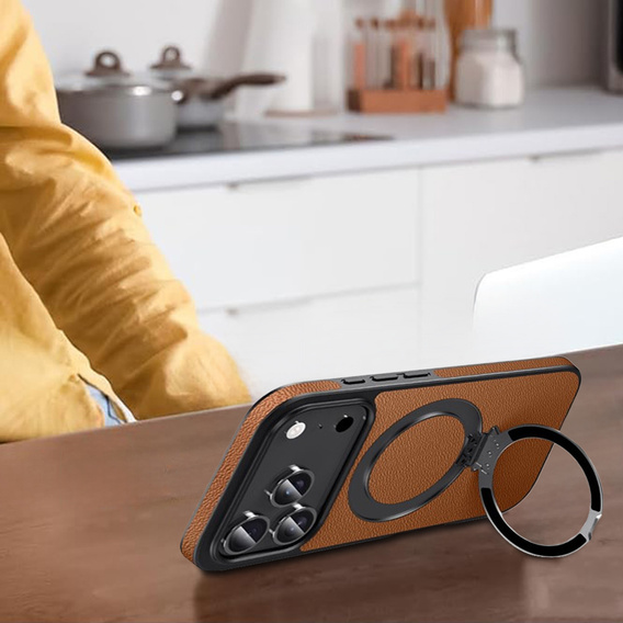 Skórzane etui z podstawką MagSafe do iPhone 17 Pro Max