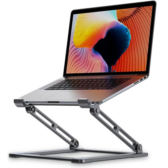 Aluminiowa podstawka do laptopa, stojak Tech-Protect  - Szary